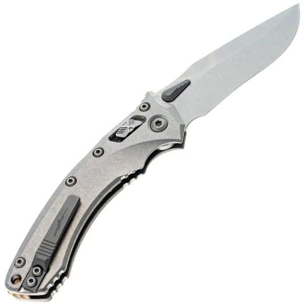 Нож Microtech Amphibian RAM-LOK Marfione Select Stonewash Slab Side Bronze Titanium