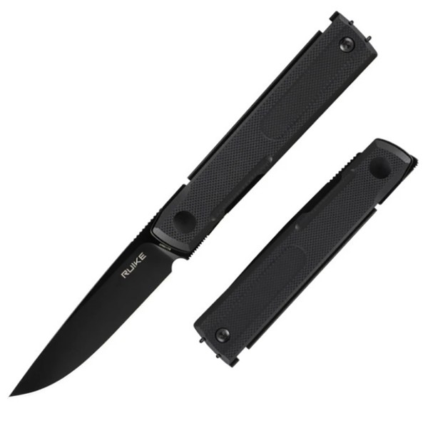 Нож Ruike складной D712-B, (7.7 см) 8Cr13MoV/G10 Черный