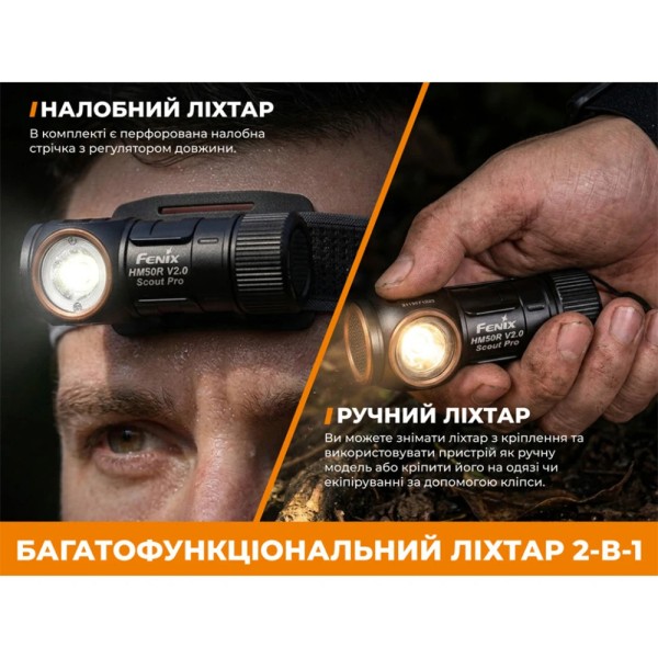Ліхтар налобний Fenix Scout Pro (HM50R V2.0) | Лімітована серія