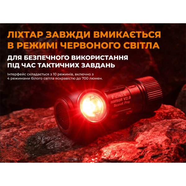 Ліхтар налобний Fenix Scout Pro (HM50R V2.0) | Лімітована серія