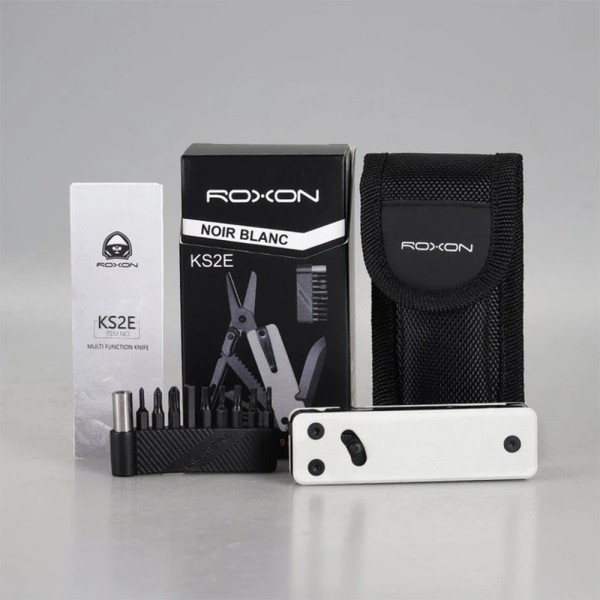 Міні-мультитул Roxon KS2E Noir, чорне лезо, білий