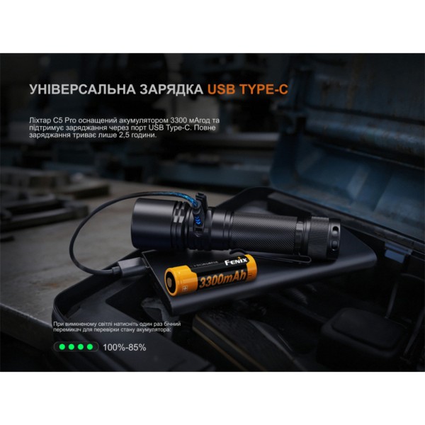 Ліхтар Fenix C5 Pro