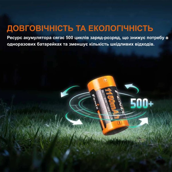 Акумулятор 16340 Fenix (1150 mAh)