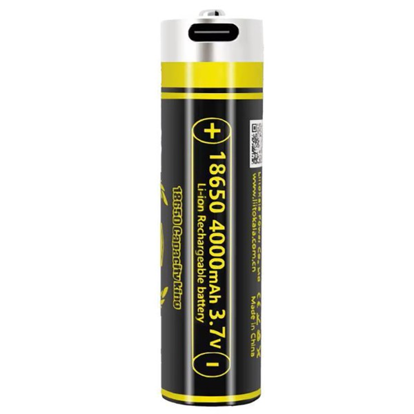 Акумулятор LiitoKala USB-King4000 18650 на 4000 mAh з USB