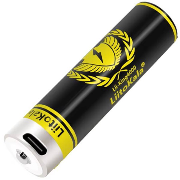 Акумулятор LiitoKala USB-King4000 18650 на 4000 mAh з USB