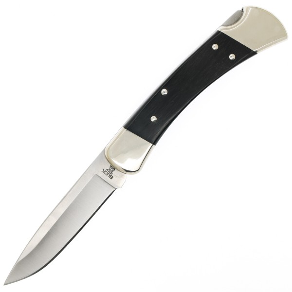 Нож Buck Folding Hunter 110, Nickel Silver, Drop Point