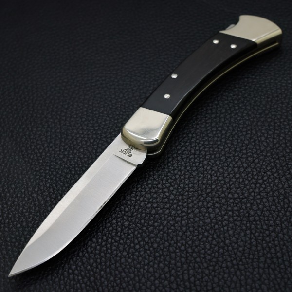 Нож Buck Folding Hunter 110, Nickel Silver, Drop Point