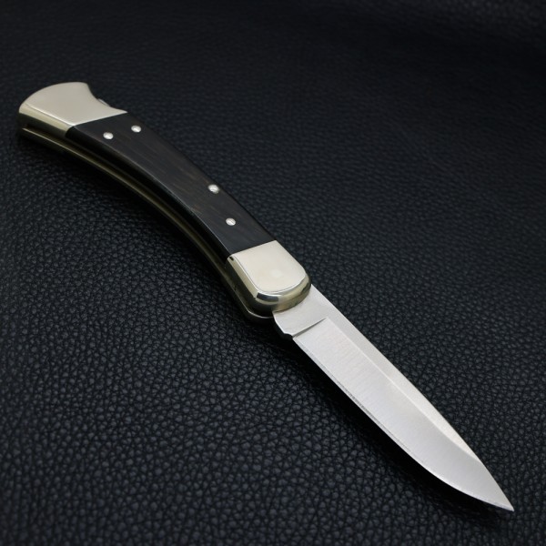 Нож Buck Folding Hunter 110, Nickel Silver, Drop Point
