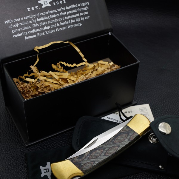 Нож Buck 110 Folding Hunter SMKW Exclusive, Python Micarta, MagnaCut