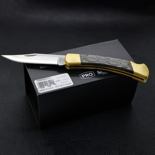 Нож Buck 110 Folding Hunter SMKW Exclusive, Python Micarta, MagnaCut