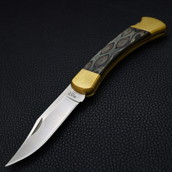Нож Buck 110 Folding Hunter SMKW Exclusive, Python Micarta, MagnaCut