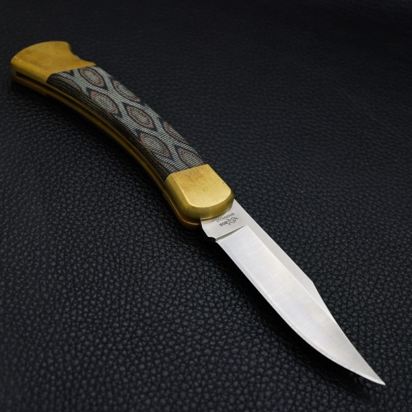 Нож Buck 110 Folding Hunter SMKW Exclusive, Python Micarta, MagnaCut
