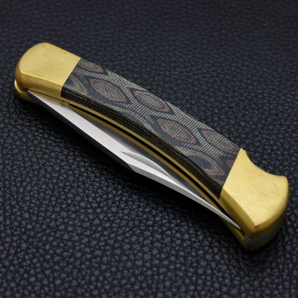 Нож Buck 110 Folding Hunter SMKW Exclusive, Python Micarta, MagnaCut