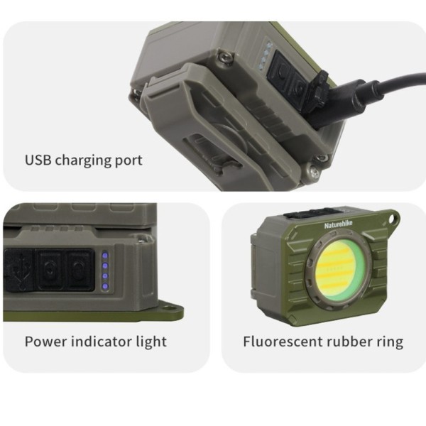 Ліхтар наключний Naturehike CNK2450ZM014, оливковий