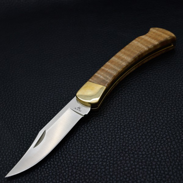 Нож Buck 110 Folding Hunter, Danny Collection, curly maple, 440C, 1 из 28 made