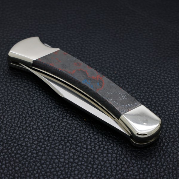 Нож Buck 110 Folding Hunter, Magnacut, America CamoCarbon, Nickel Silver, 1 of 750
