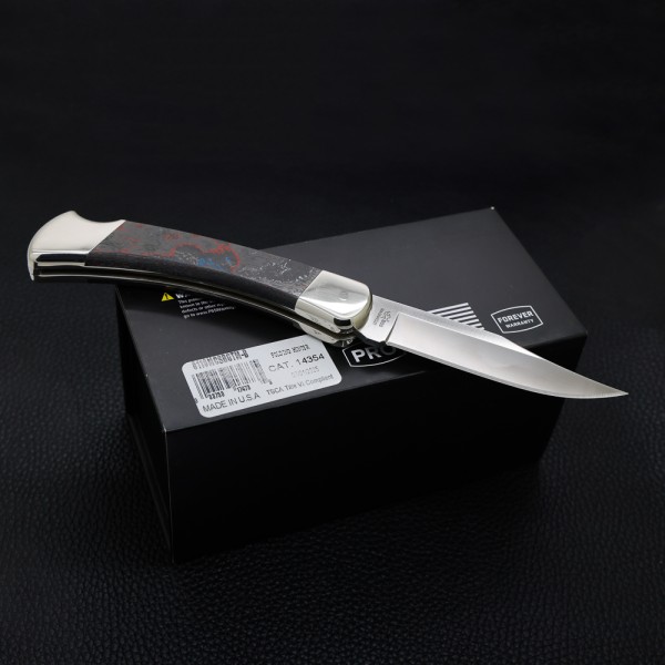 Нож Buck 110 Folding Hunter, Magnacut, America CamoCarbon, Nickel Silver, 1 of 750