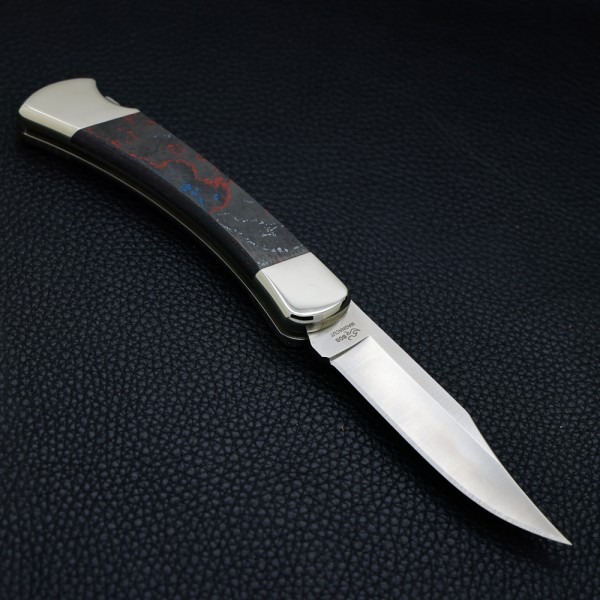 Нож Buck 110 Folding Hunter, Magnacut, America CamoCarbon, Nickel Silver, 1 of 750