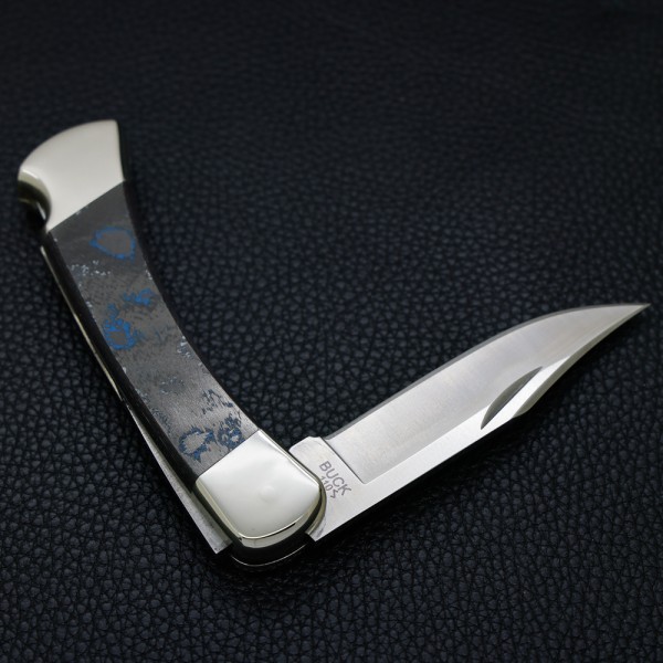 Нож Buck 110 Folding Hunter, Magnacut, America CamoCarbon, Nickel Silver, 1 of 750