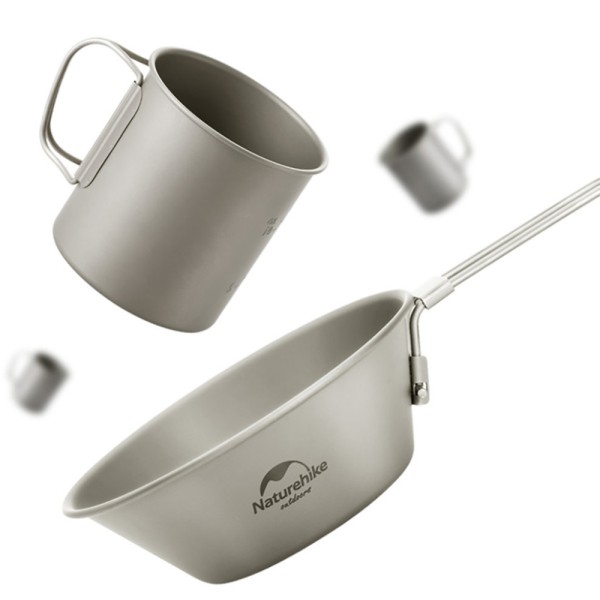 Миска Naturehike NH20CJ004, 300 мл, титан