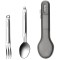 Туристичний набір ложка-виделка NexTool Portable Stainless Steel Tableware, нержавіюча сталь