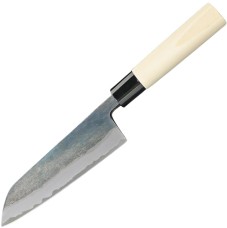 Ніж кухонний Kanetsune Mukashi-Nagarano Wa-Santoku, Kodai finish,165 mm