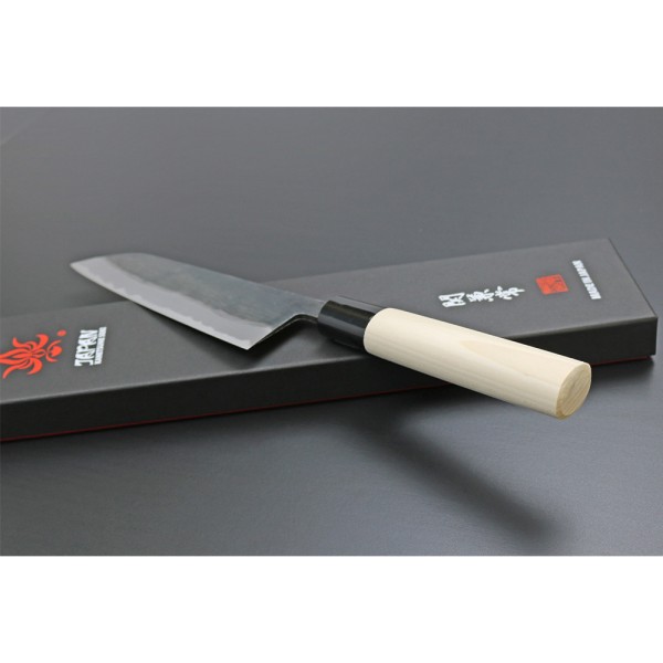 Ніж кухонний Kanetsune Mukashi-Nagarano Wa-Santoku, Kodai finish,165 mm