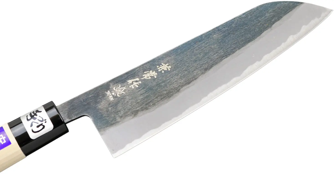 Ніж кухонний Kanetsune Mukashi-Nagarano Wa-Santoku, Kodai finish,165 mm