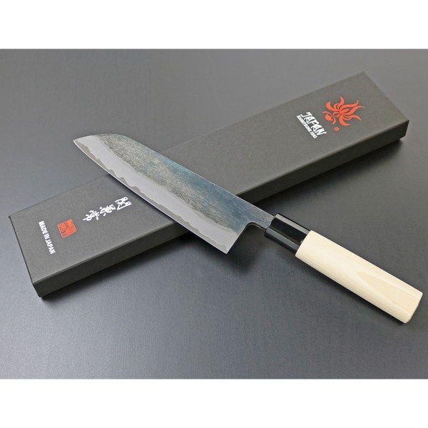 Ніж кухонний Kanetsune Mukashi-Nagarano Wa-Santoku, Kodai finish,165 mm