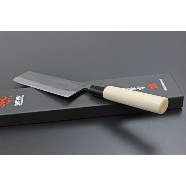 Ніж кухонний Kanetsune Mukashi-Nagarano Nakiri, Kodai finish,165 mm