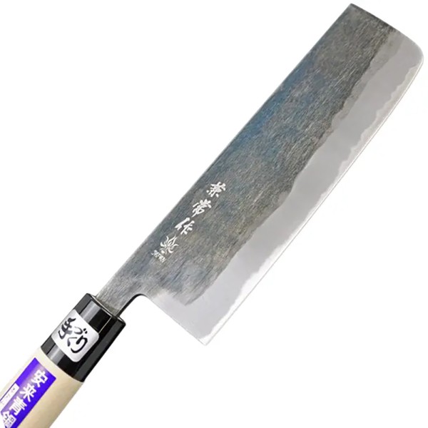 Ніж кухонний Kanetsune Mukashi-Nagarano Nakiri, Kodai finish,165 mm