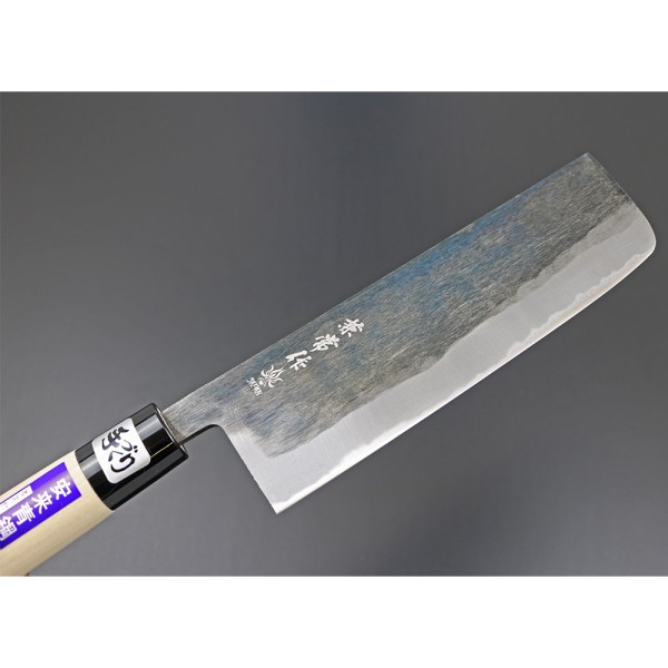 Ніж кухонний Kanetsune Mukashi-Nagarano Nakiri, Kodai finish,165 mm