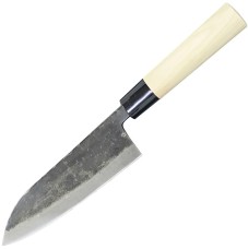 Ніж кухонний Kanetsune Mukashi-Nagarano Wa-Santoku, Inaka finish,165 mm