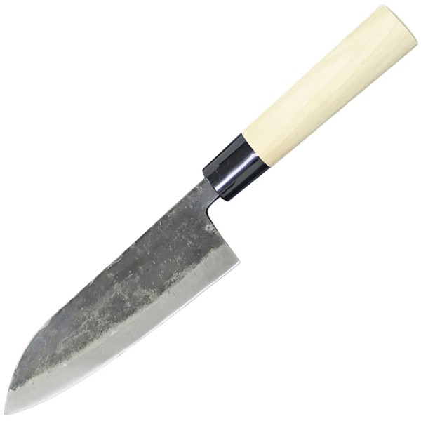 Ніж кухонний Kanetsune Mukashi-Nagarano Wa-Santoku, Inaka finish,165 mm