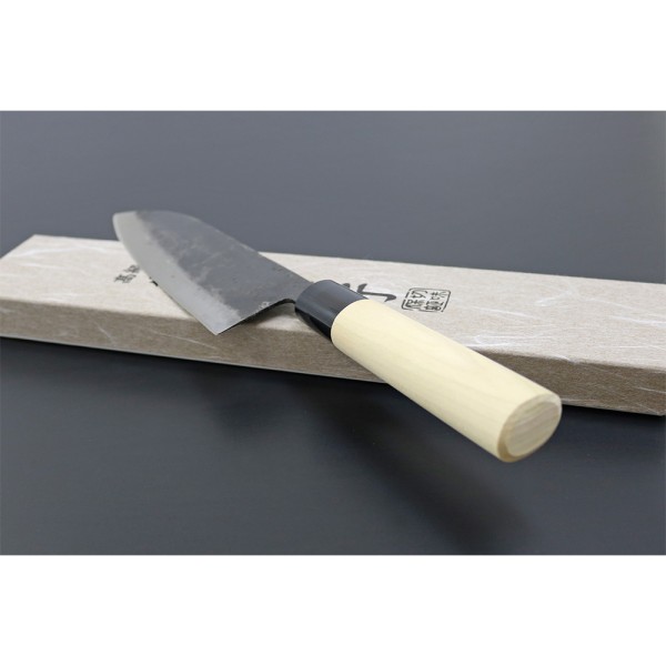 Ніж кухонний Kanetsune Mukashi-Nagarano Wa-Santoku, Inaka finish,165 mm