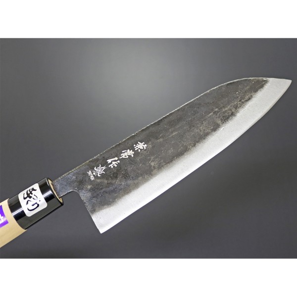 Ніж кухонний Kanetsune Mukashi-Nagarano Wa-Santoku, Inaka finish,165 mm