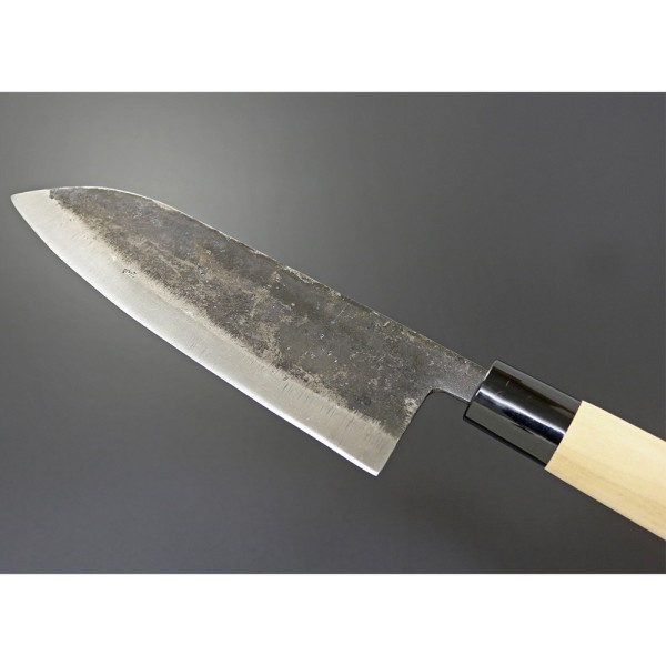 Ніж кухонний Kanetsune Mukashi-Nagarano Wa-Santoku, Inaka finish,165 mm