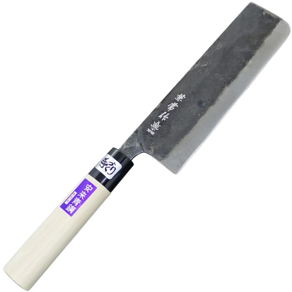 Ніж кухонний Kanetsune Mukashi-Nagarano Nakiri, Inaka finish,165 mm