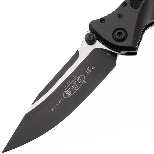 Ніж Microtech Socom Elite Drop Point Black Blade black