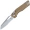 Ніж Microtech MSI Stonewash PS, напівсерейтор, dark earth