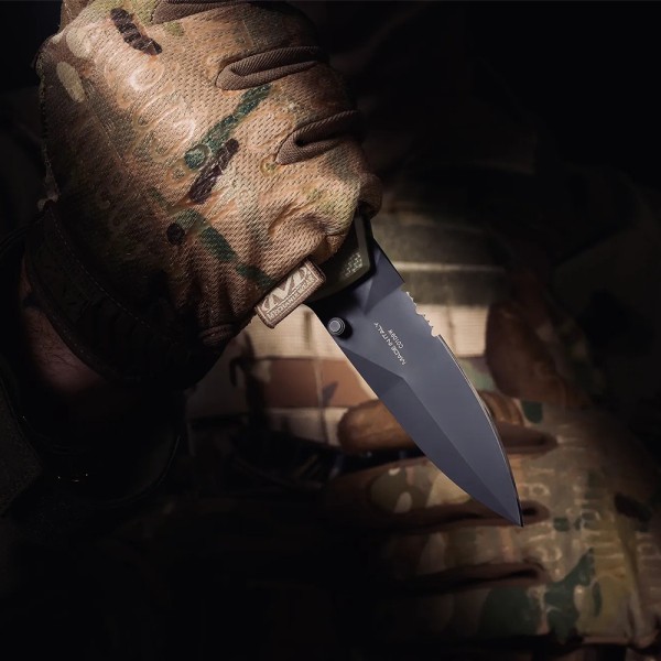 Ніж Extrema Ratio MF1 EVO SP Black Blade G10 N690 напівсерейтор green