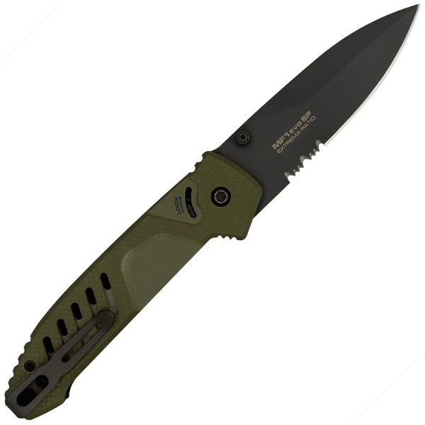 Ніж Extrema Ratio MF1 EVO SP Black Blade G10 N690 напівсерейтор green