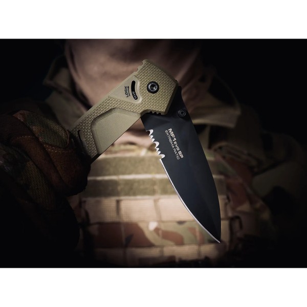 Ніж Extrema Ratio MF1 EVO SP Black Blade G10 N690 напівсерейтор green