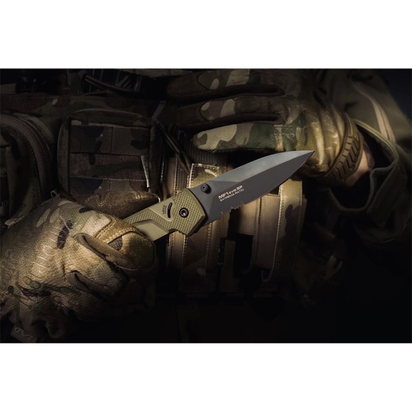 Ніж Extrema Ratio MF1 EVO SP Black Blade G10 N690 напівсерейтор green