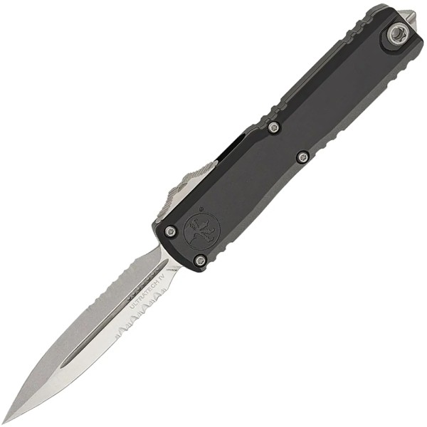 Нож Microtech Ultratech GEN IV D/E Stonewash полусерейтор, Black