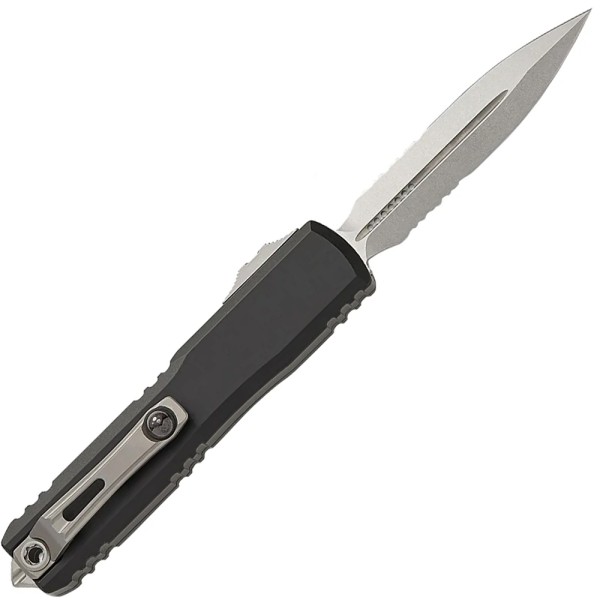 Нож Microtech Ultratech GEN IV D/E Stonewash полусерейтор, Black