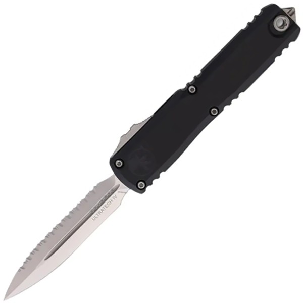Нож Microtech Ultratech GEN IV D/E Stonewash серейтор, Black