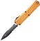 Нож Microtech Combat Troodon GEN III D/E Black полусеррейтор orange