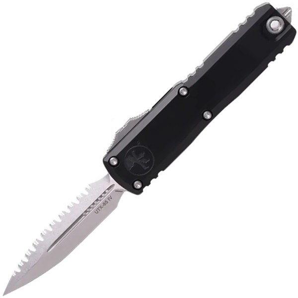Нож Microtech UTX-85 GEN IV D/E Stonewash серрейтор black 