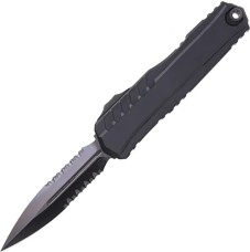 Нож Microtech Cypher II D/E DLC Shadow Signatire Series полусеррейтор